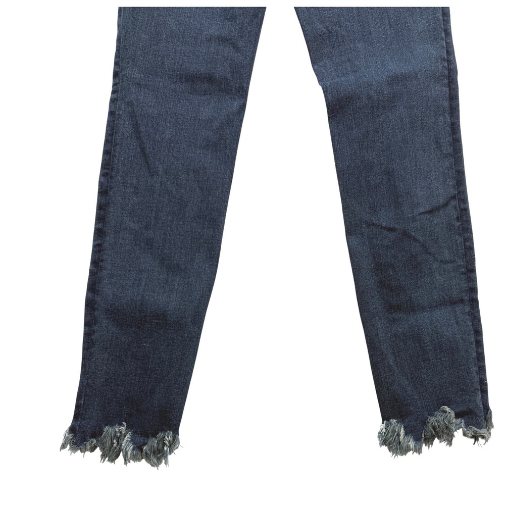 Tractr Skinny Jeans Girls 12 Blue Star Embroidered Frayed Hem Denim Pants - Picture 5 of 5
